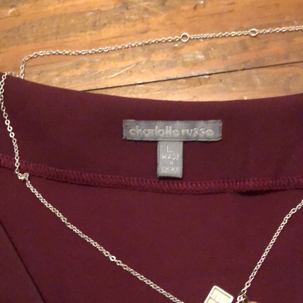 Charlotte Russe - Lace Up Neck - Light Weight - Picture 5 of 5